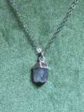 Raw Aquamarine Birthstone Pendant