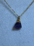 Raw Amethyst Birthstone Pendant