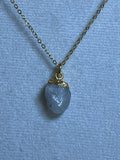 Raw Rainbow Moonstone Birthstone Pendant