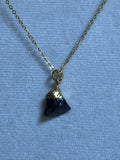 Raw Garnet Birthstone Pendant