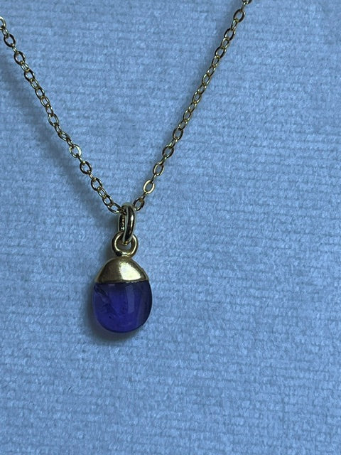 Amethyst Tumblestone Pendant