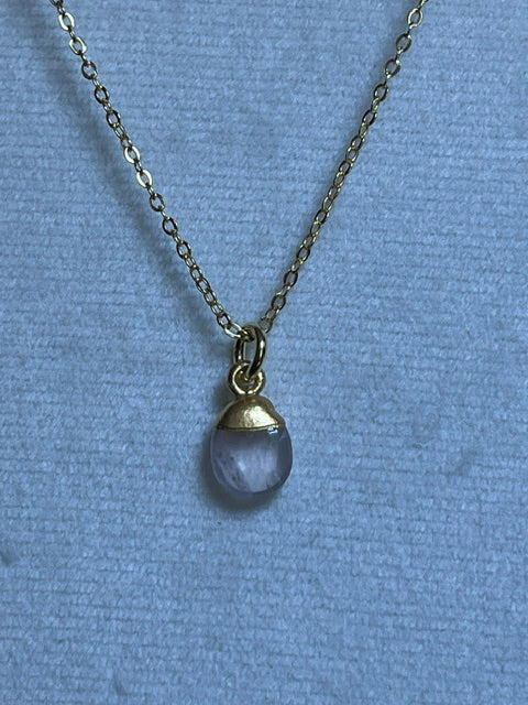 Rose Quartz Tumblestone Pendant