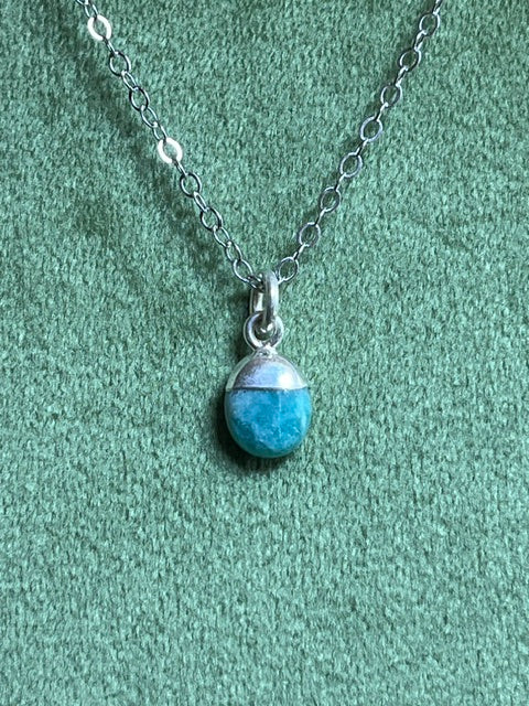 Amazonite Tumblestone Pendant