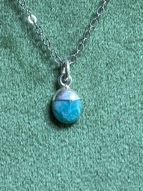 Amazonite Tumblestone Pendant