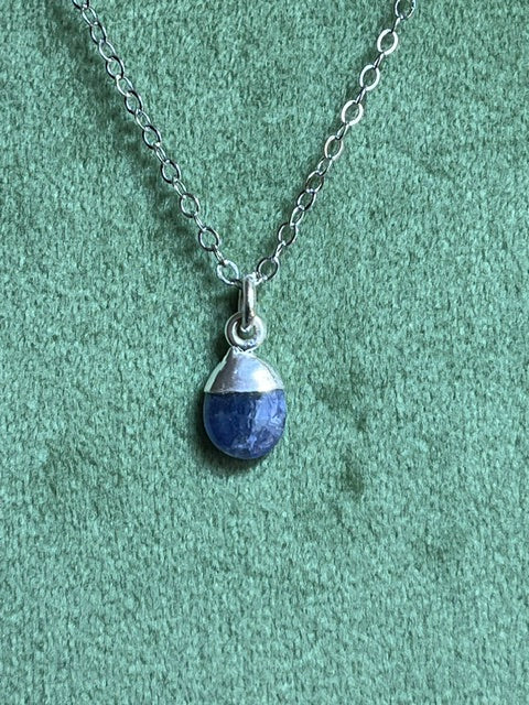 Tanzanite Tumblestone Pendant