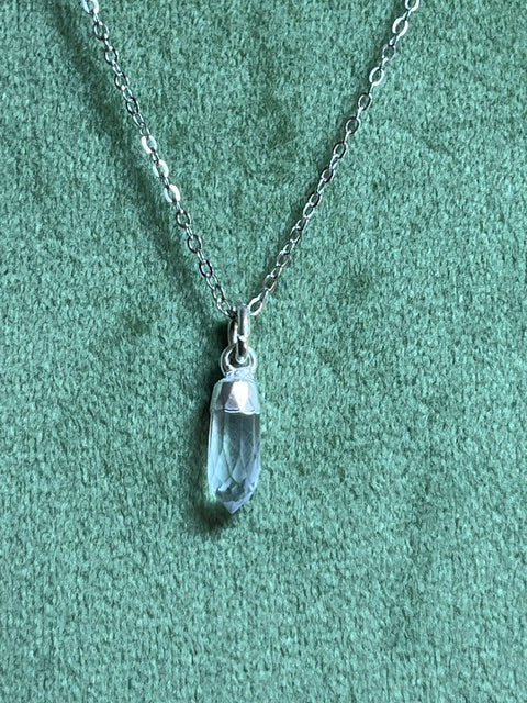Herkimer Diamond Spike Pendant