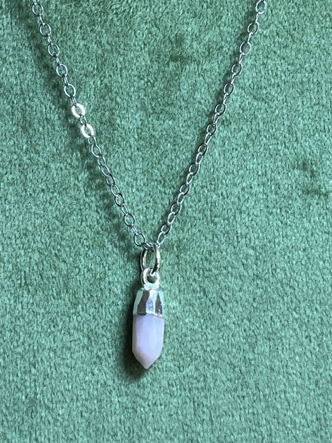 Pink Opal Spike Pendant