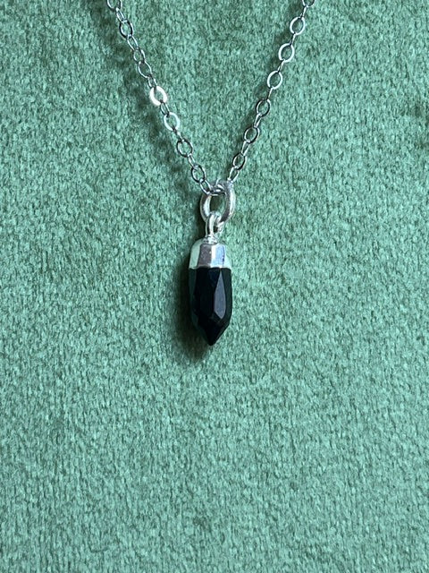 Black Onyx Spike Pendant