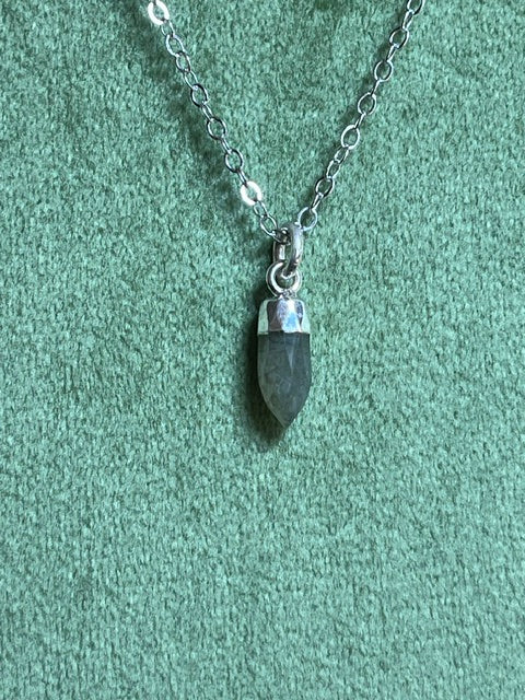 Labradorite Spike Pendant