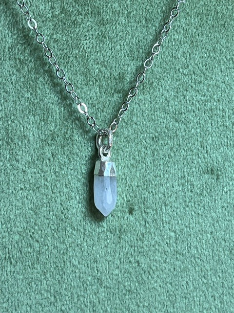 Rainbow Moonstone Spike Pendant