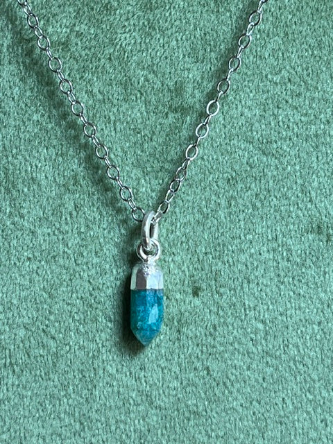 Green Onyx Spike Pendant
