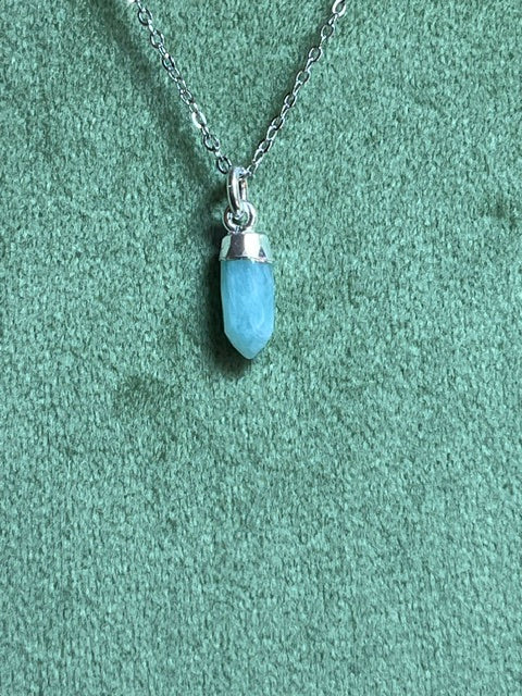 Amazonite Spike Pendant