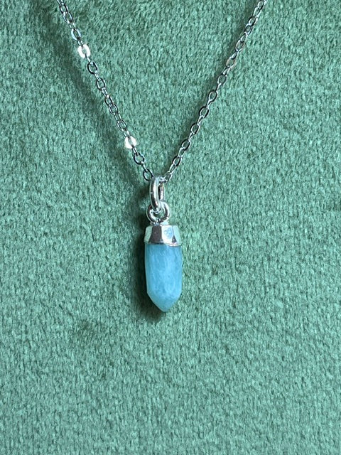 Amazonite Spike Pendant