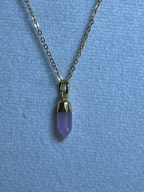 Pink Chalcedony Spike Pendant