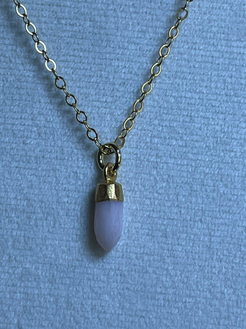 Pink Opal Spike Pendant