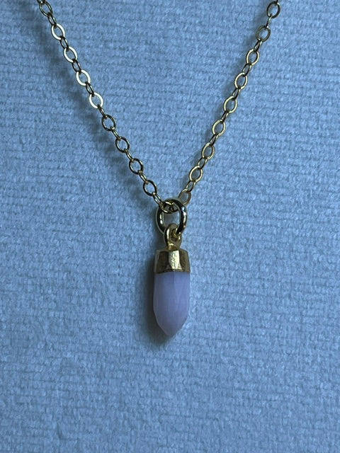 Pink Opal Spike Pendant