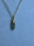 Prehnite Spike Pendant
