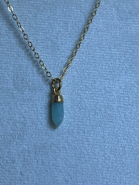 Aquamarine Spike Pendant
