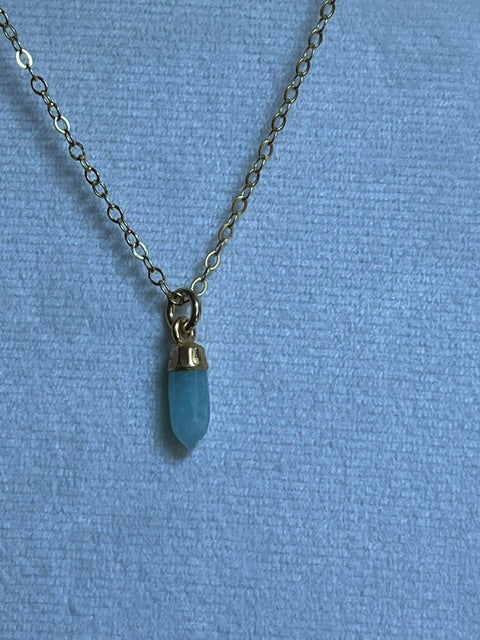 Aquamarine Spike Pendant
