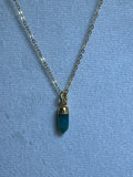 Green Onyx Spike Pendant