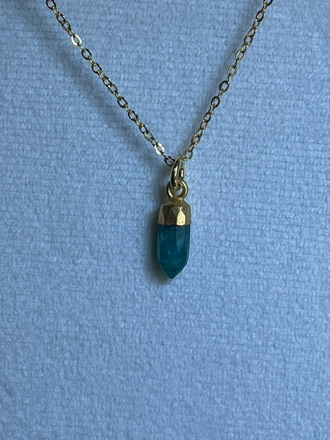 Green Onyx Spike Pendant