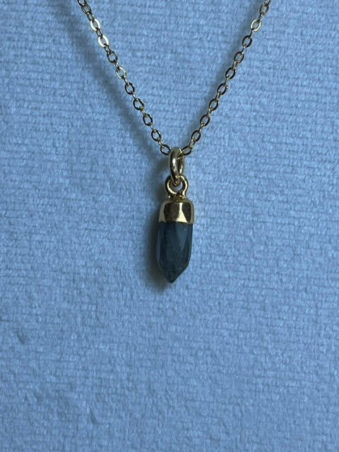 Labradorite Spike Pendant