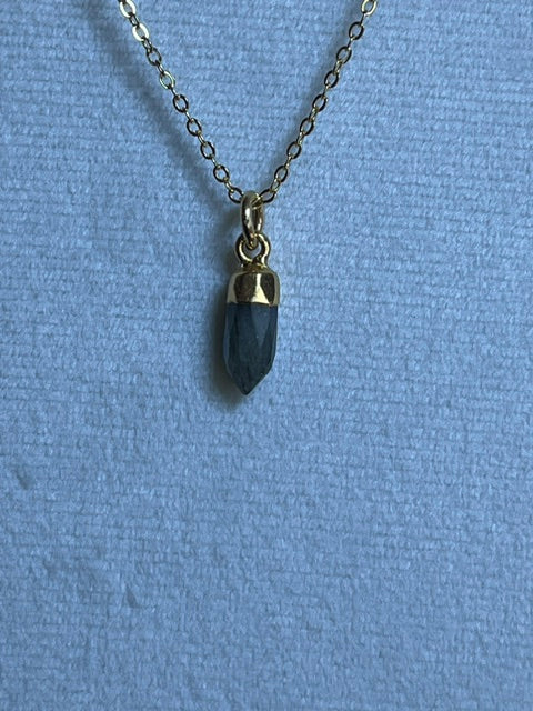 Labradorite Spike Pendant