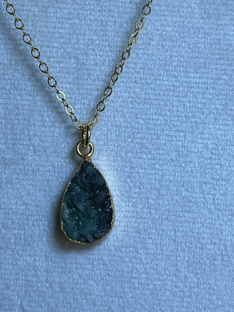 Emerald Teardrop Pendant