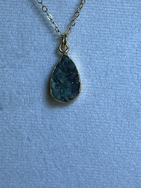Emerald Teardrop Pendant