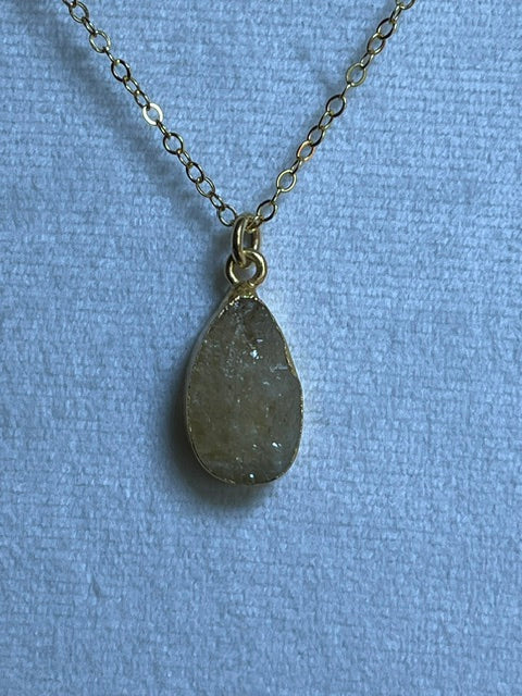 Citrine Teardrop Pendant