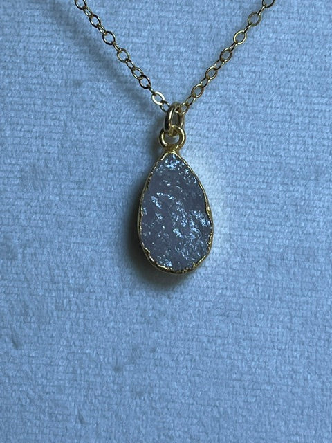 Rose Quartz Teardrop Pendant
