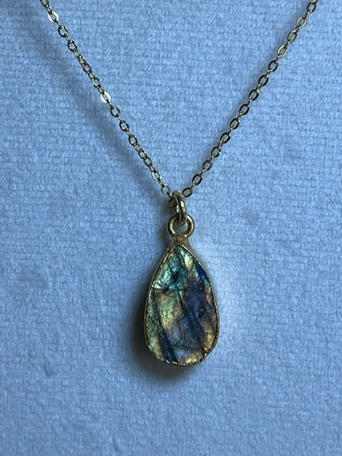 Labradorite Teardrop Pendant