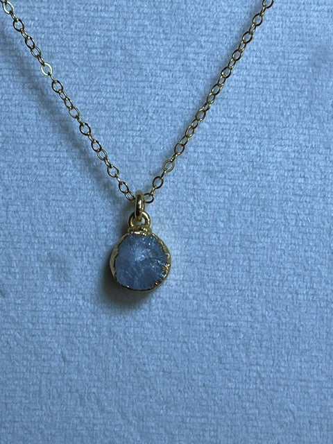 Rainbow Moonstone Round Pendant
