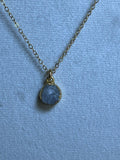 Rainbow Moonstone Round Pendant