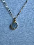 Aquamarine Round Pendant