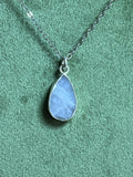 Rainbow Moonstone Teardrop Pendant