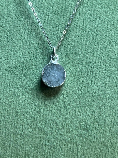 Aquamarine Round Pendant