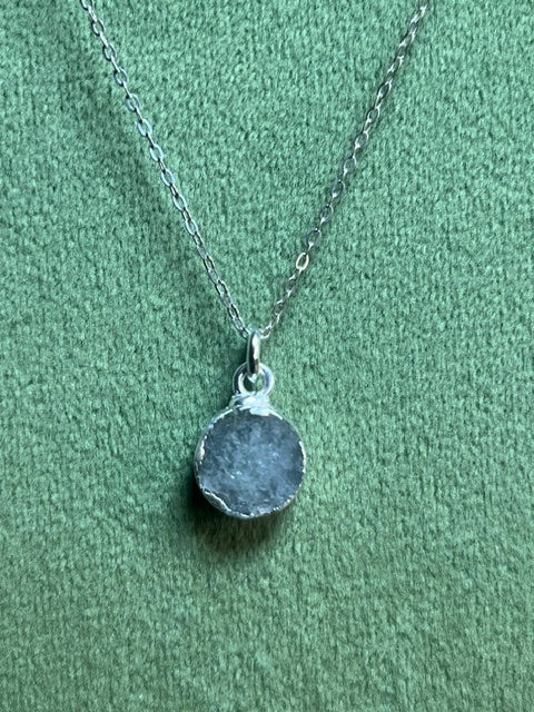 Aquamarine Round Pendant
