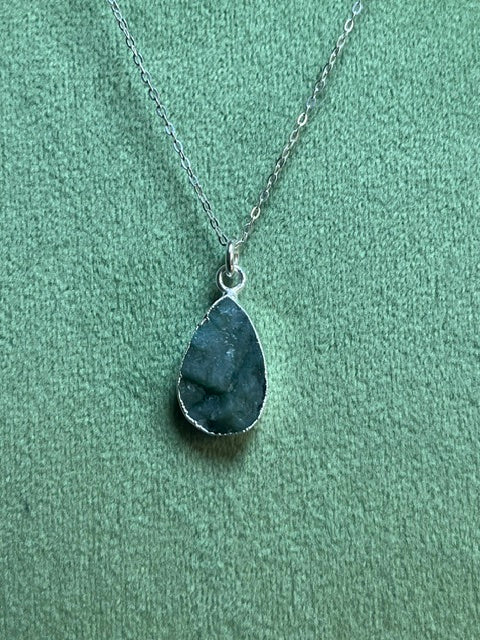 Emerald Teardrop Pendant