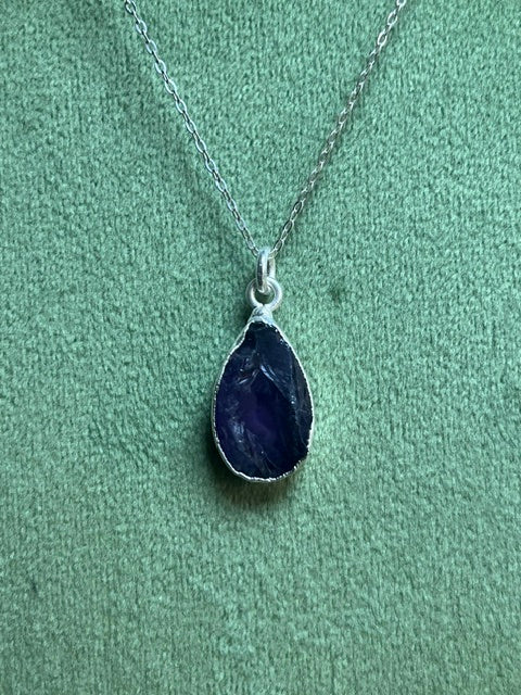 Amethyst Teardrop Pendant
