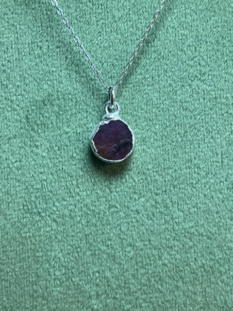 Ruby Round Pendant