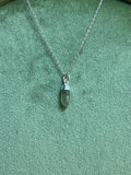 Prehnite Spike Pendant