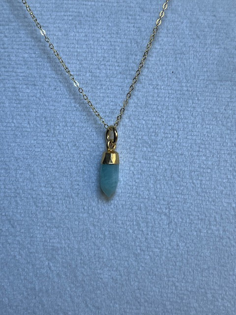Amazonite Spike Pendant