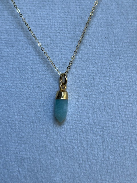 Amazonite Spike Pendant