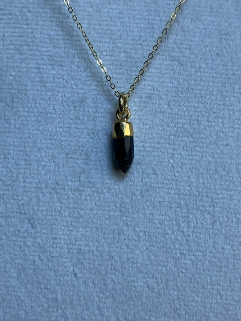 Black Onyx Spike Pendant