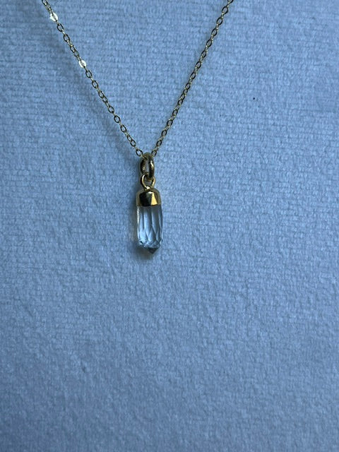 Herkimer Diamond Spike Pendant