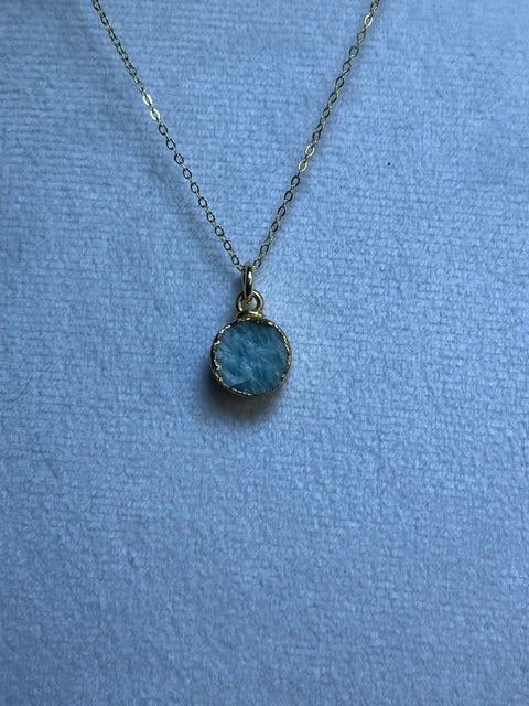 Amazonite Round Pendant