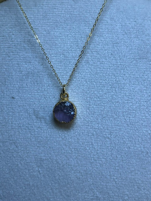 Amethyst Round Pendant