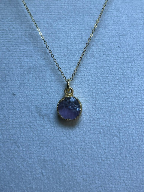Amethyst Round Pendant