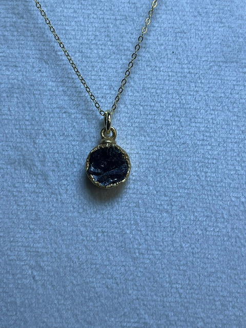 Garnet Round Pendant